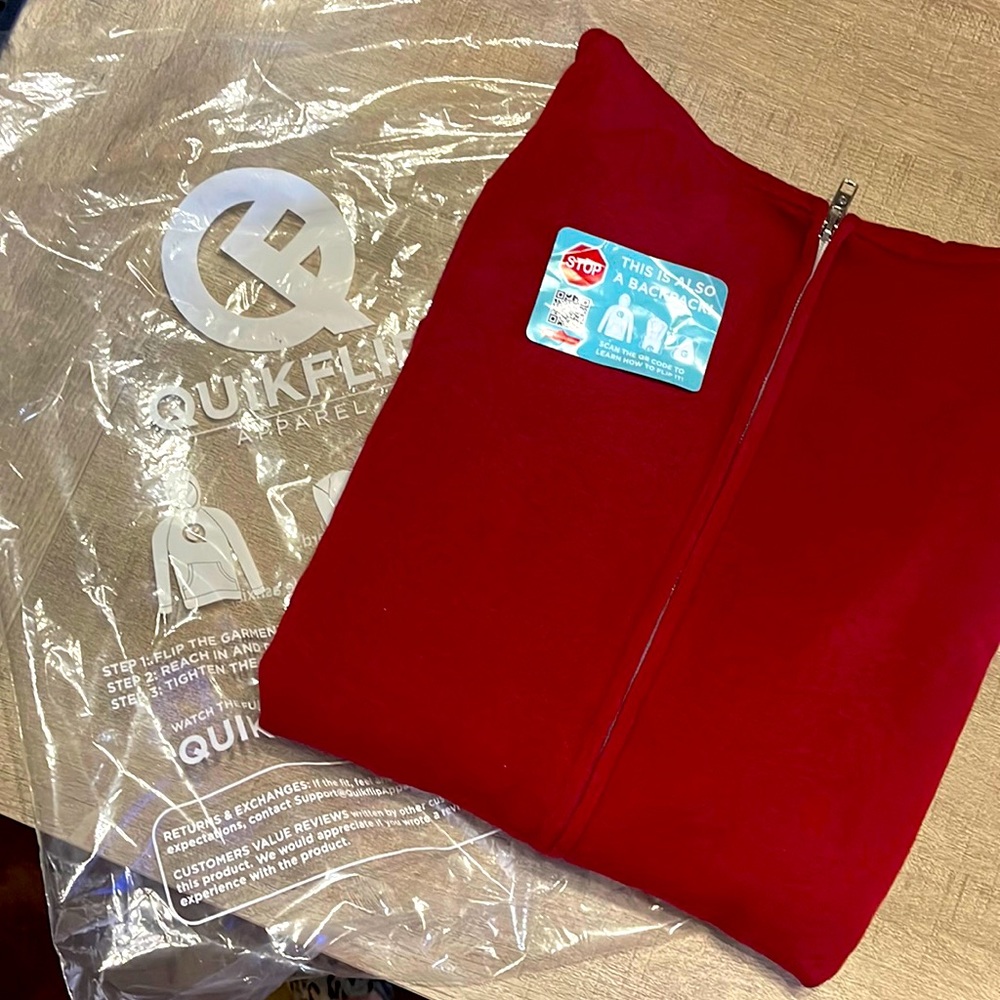 Quikflip hoodie light back pack